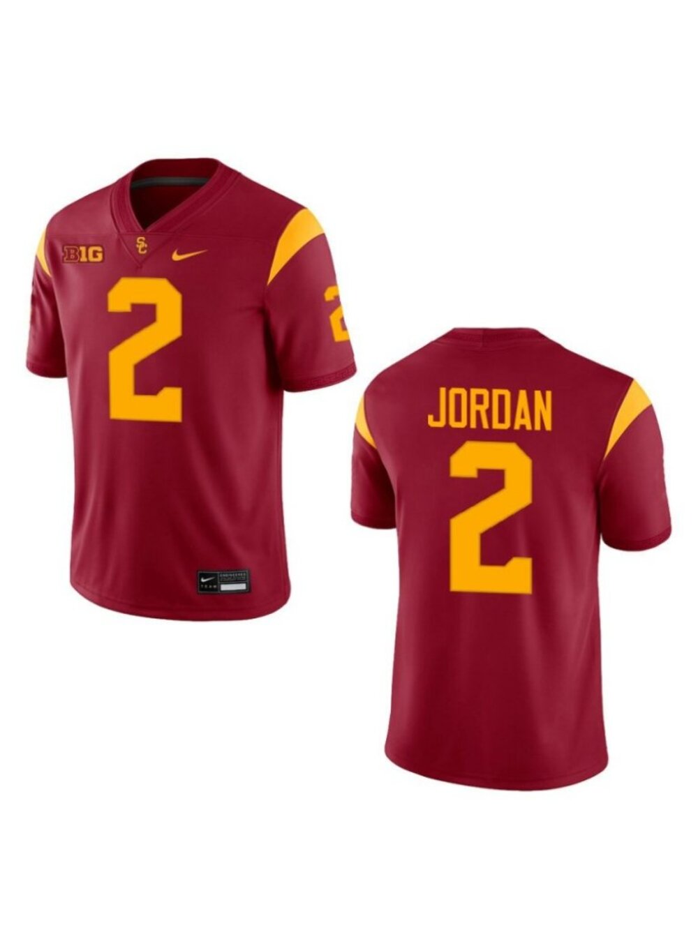 Kids Youths Waymond Red Stitched Jersey Crimson